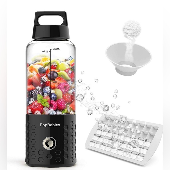 PopBabies Portable Blender Shakes and Smoothies with rechargeable USB Black - Picture 7 of 7